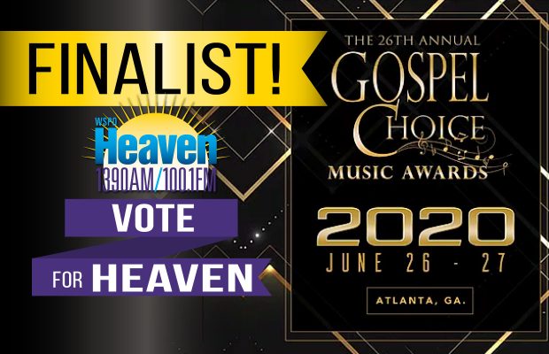 Vote for Heaven: FINALIST for Announcer & Station of the Year