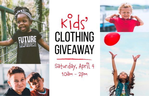 April 4: Distributing Kids’ Clothing to Families in Need