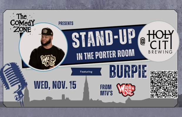 Catch MTV’s Burpie: Live Stand-Up @ Holy City Brewing – 11/15